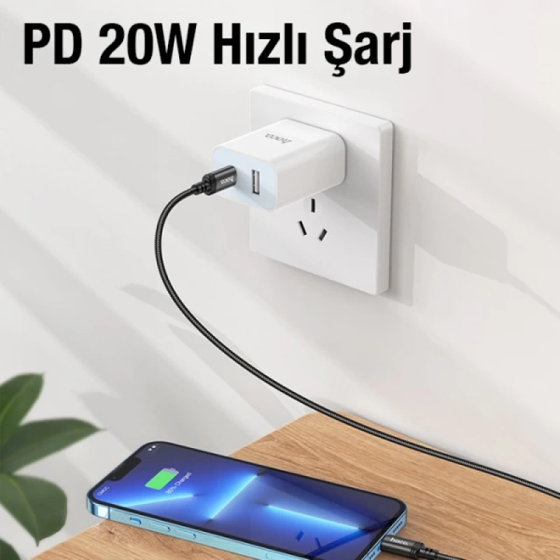 HOCO X89 PD 20W Type-C to iPhone Lightning Hızlı Şarj ve Data Kablosu