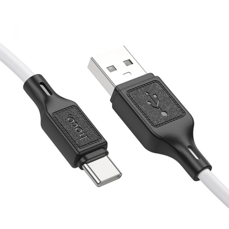 HOCO X90 USB to Type-C 3A Silikon Hızlı Şarj ve Data Kablosu