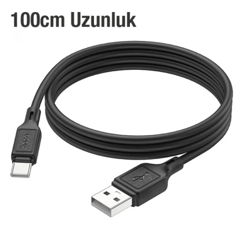 HOCO X90 USB to Type-C 3A Silikon Hızlı Şarj ve Data Kablosu