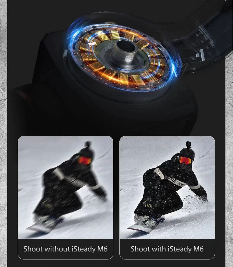 Hohem iSteady M6 3 Eksenli El Tipi AI Yapay Zeka Görüş Sensörlü Gimbal Stabilizatör