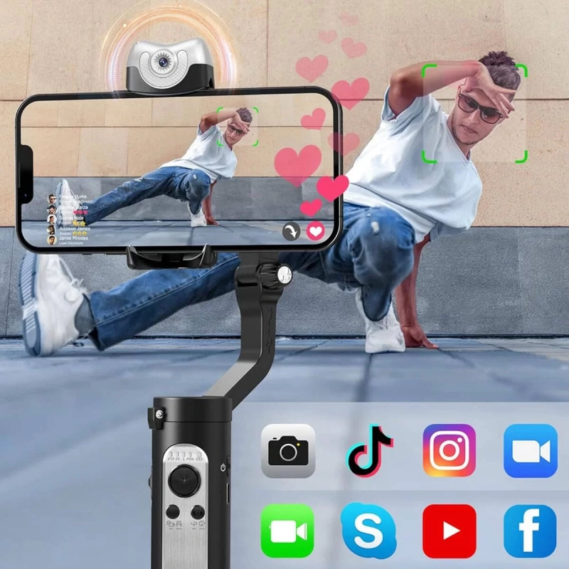 Hohem iSteady VS2 3 Eksenli El Tipi AI Yapay Zeka Görüş Sensörlü Gimbal Stabilizatör