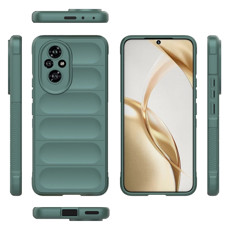 Honor 200 Kılıf Esnek TPU Oyuklu Arka Yüzey Tasarımlı Zore Etnik Silikon Kapak