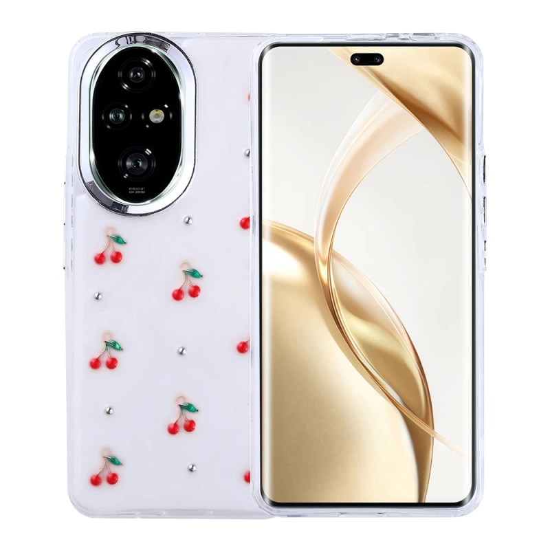 Honor 200 Pro Kılıf Airbag Tasarımlı Simli Şeffaf Zore Kutup Kapak