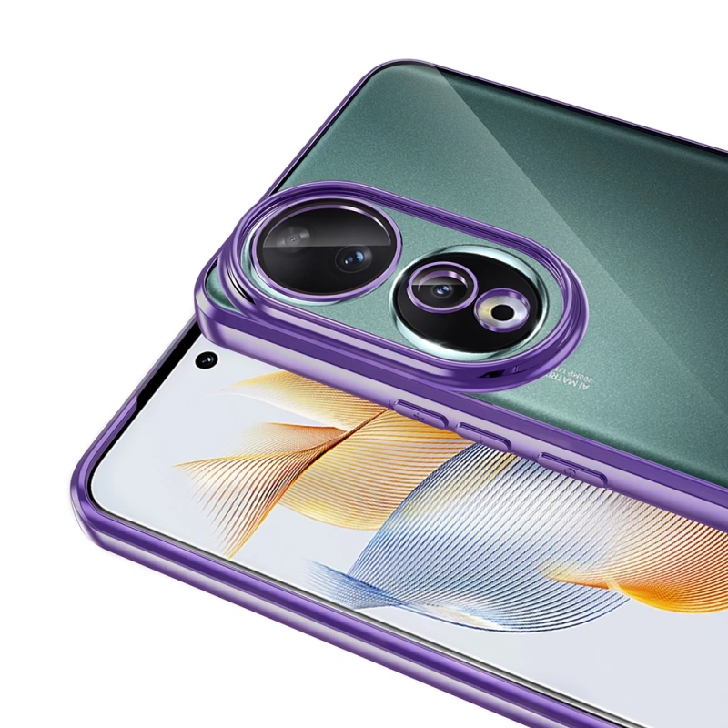 Honor 90 Kılıf Kamera Korumalı Logo Gösteren Zore Omega Kapak