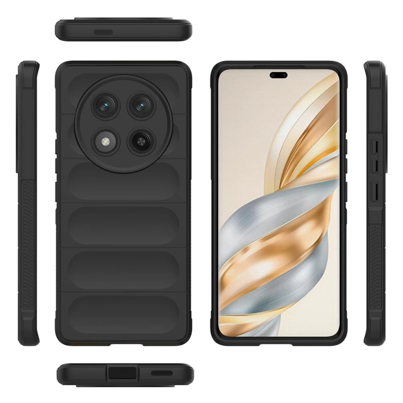 Honor Magic  7 Lite Kılıf Esnek TPU Oyuklu Arka Yüzey Tasarımlı Zore Etnik Silikon Kapak