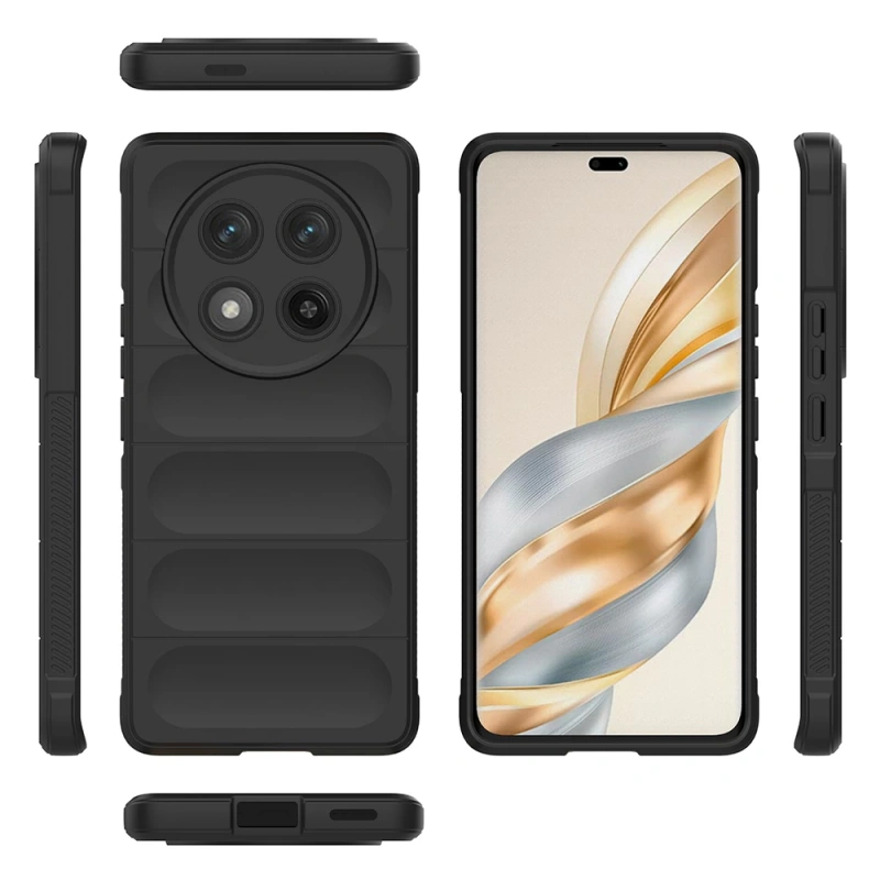 Honor Magic 7 Lite Kılıf Esnek TPU Oyuklu Arka Yüzey Tasarımlı Zore Etnik Silikon Kapak