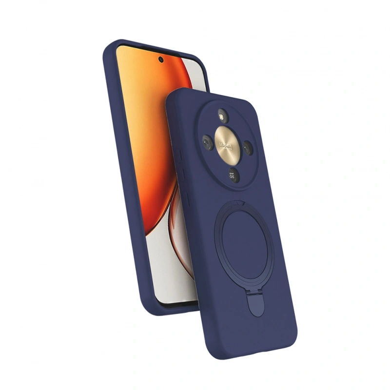 Honor Magic 8 Lite 5G Kılıf M-safe Şarj Özellikli Standlı Zore Samara Kapak