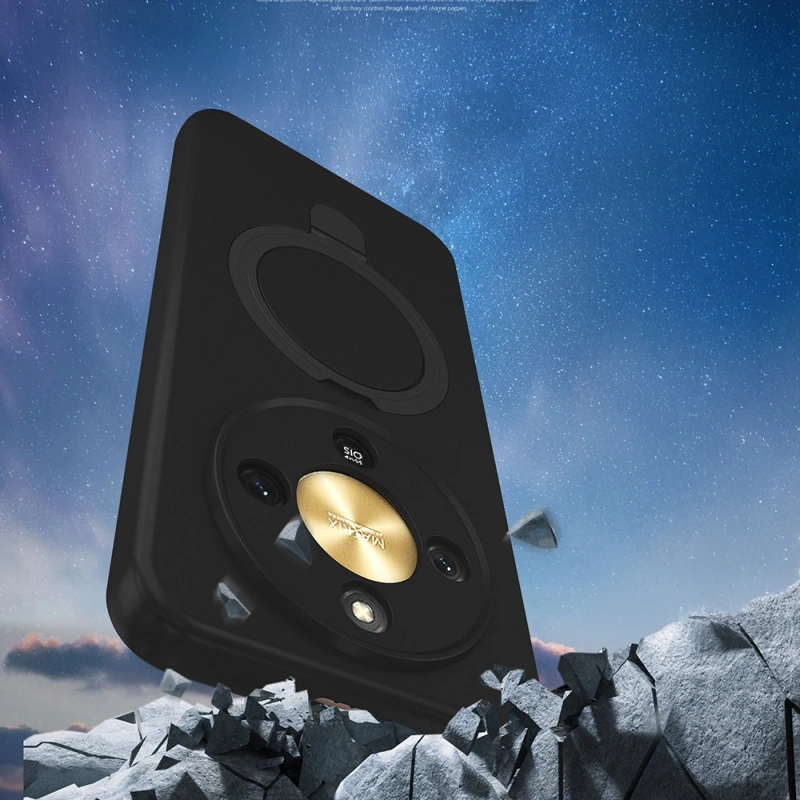 Honor Magic 8 Lite 5G Kılıf M-safe Şarj Özellikli Standlı Zore Samara Kapak