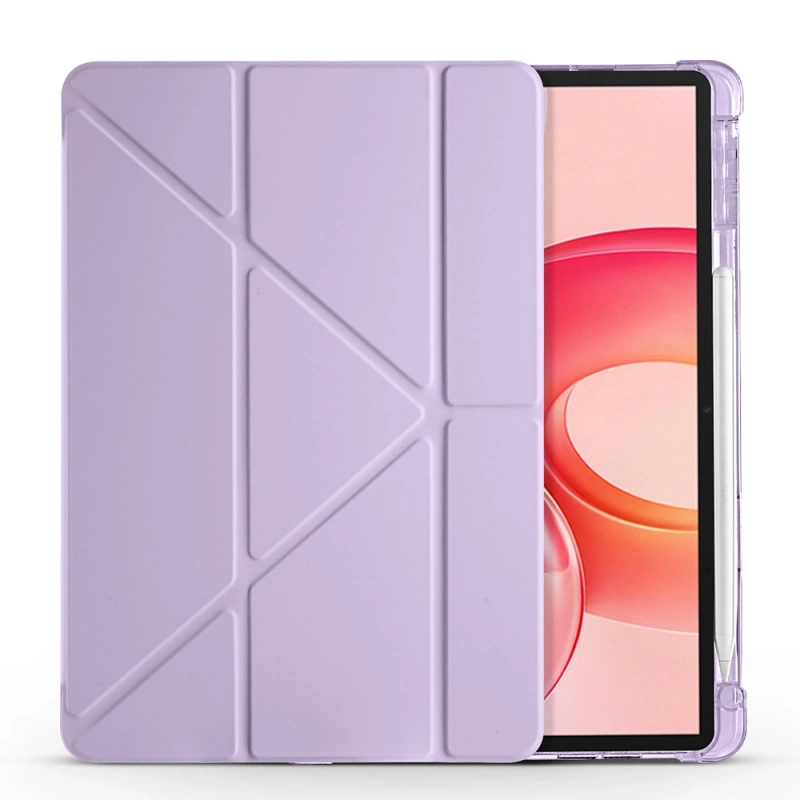 Honor Pad 10 12.1 Kılıf Zore Tri Folding Kalem Bölmeli Standlı Kılıf