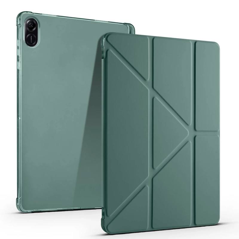 Honor Pad X8A Kılıf Zore Tri Folding Kalem Bölmeli Standlı Kılıf