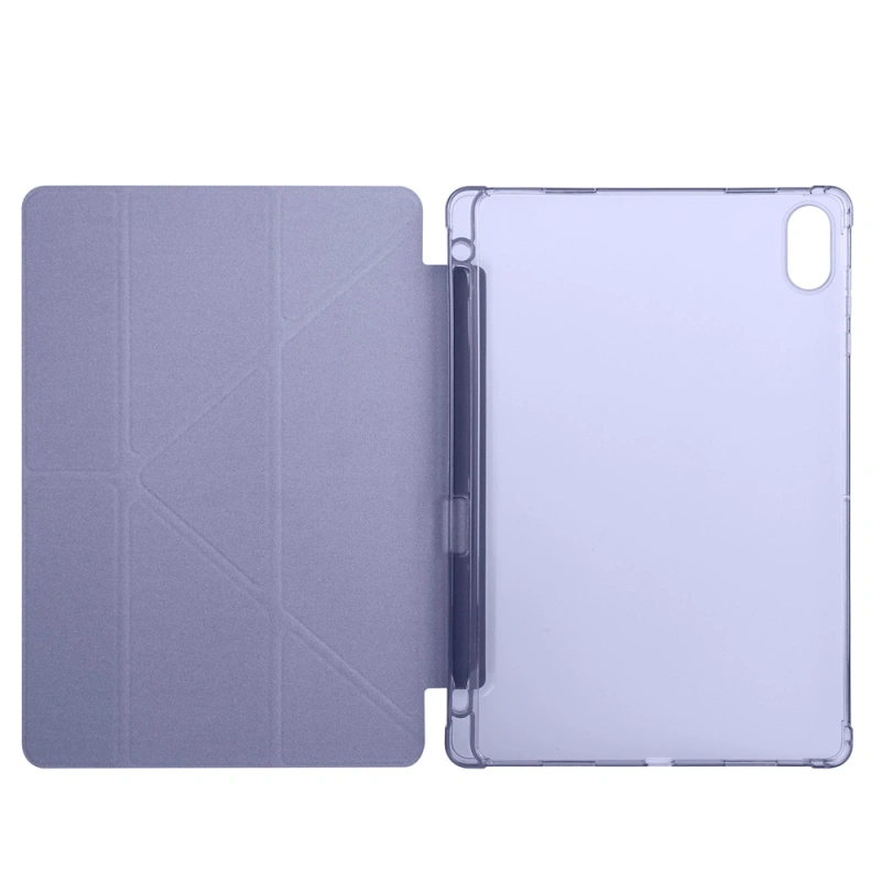Honor Pad X8A Kılıf Zore Tri Folding Kalem Bölmeli Standlı Kılıf