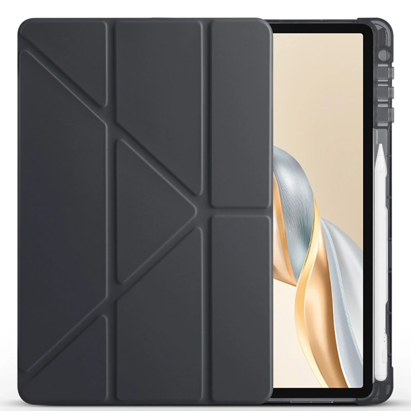 Honor Pad X9A Kılıf Zore Tri Folding Kalem Bölmeli Standlı Kılıf