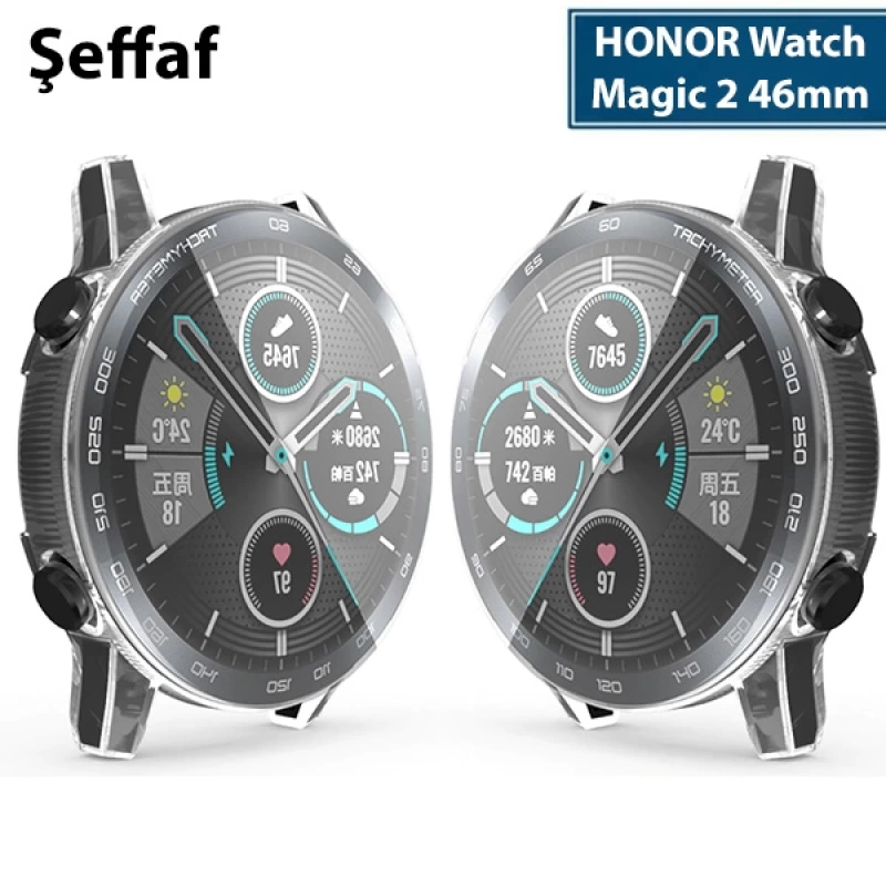 HONOR Watch Magic 2 46mm 360 Koruma Ultra İnce Silikon Kılıf