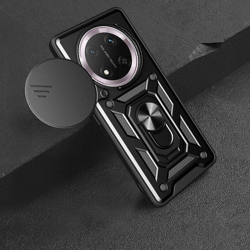 Honor X9C Kılıf Magnetik Standlı Kamera Korumalı Zore Sürgülü Vega Kapak