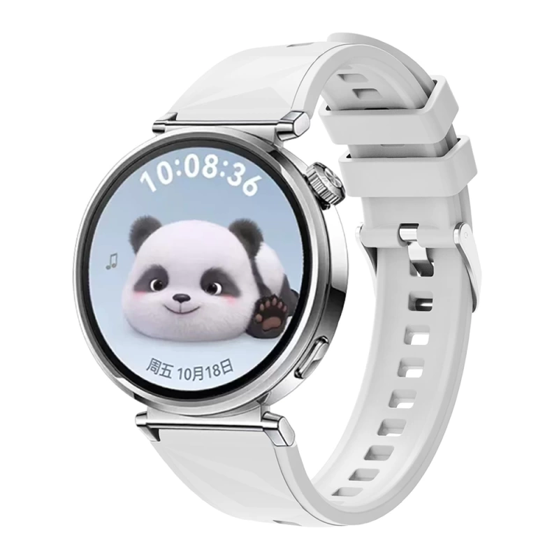 Huawei GT4 41mm Zore KRD-129 18mm Silikon Kordon Strap Kayış