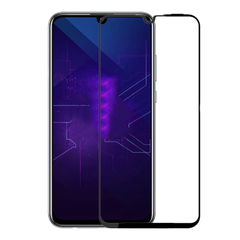 Huawei Honor 20 Lite Zore Kenarları Kırılmaya Dayanıklı Cam Ekran Koruyucu