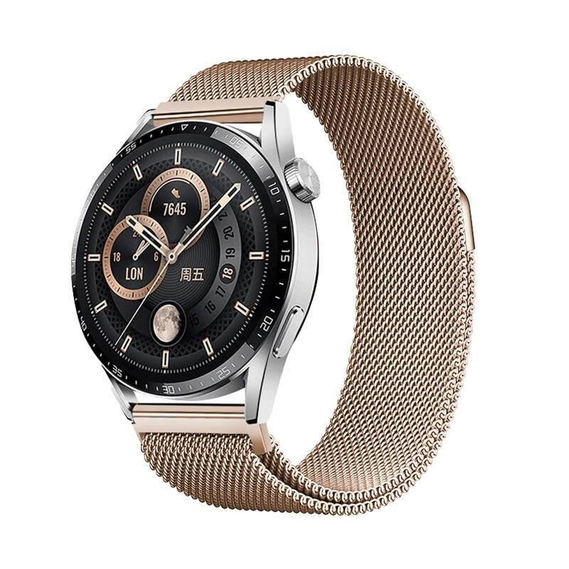 Huawei Honor Magic 2 46mm Zore Band-12 22mm Metal Hasır Kordon
