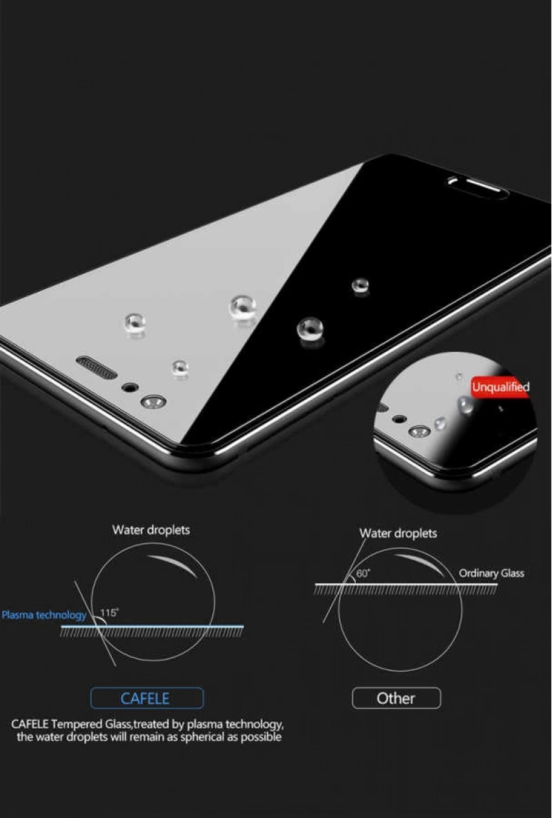 Huawei P10 Plus Zore Ekranı Tam Kaplayan Düz Cam Koruyucu