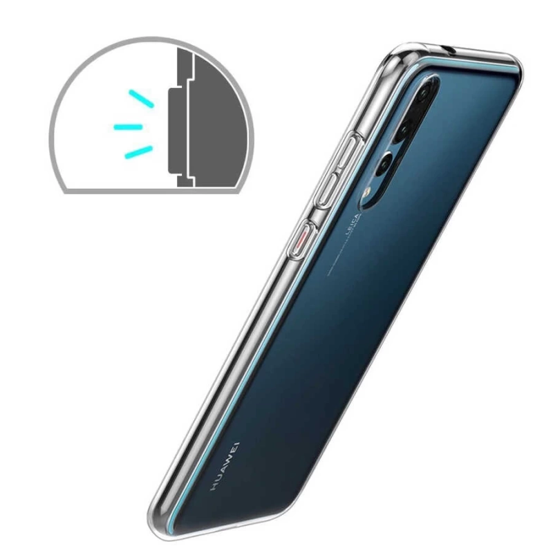 Huawei P20 Pro Kılıf Zore Süper Silikon Kapak