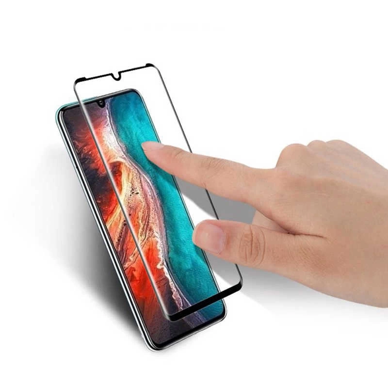 Huawei P30 Zore Kenarları Kırılmaya Dayanıklı Cam Ekran Koruyucu