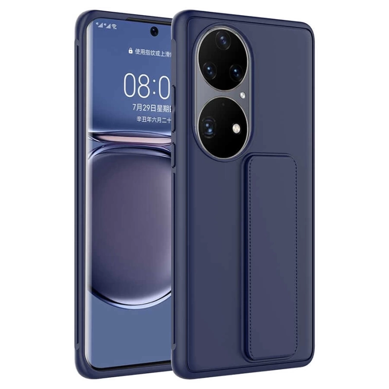 Huawei P50 Pro Kılıf Zore Qstand Kapak