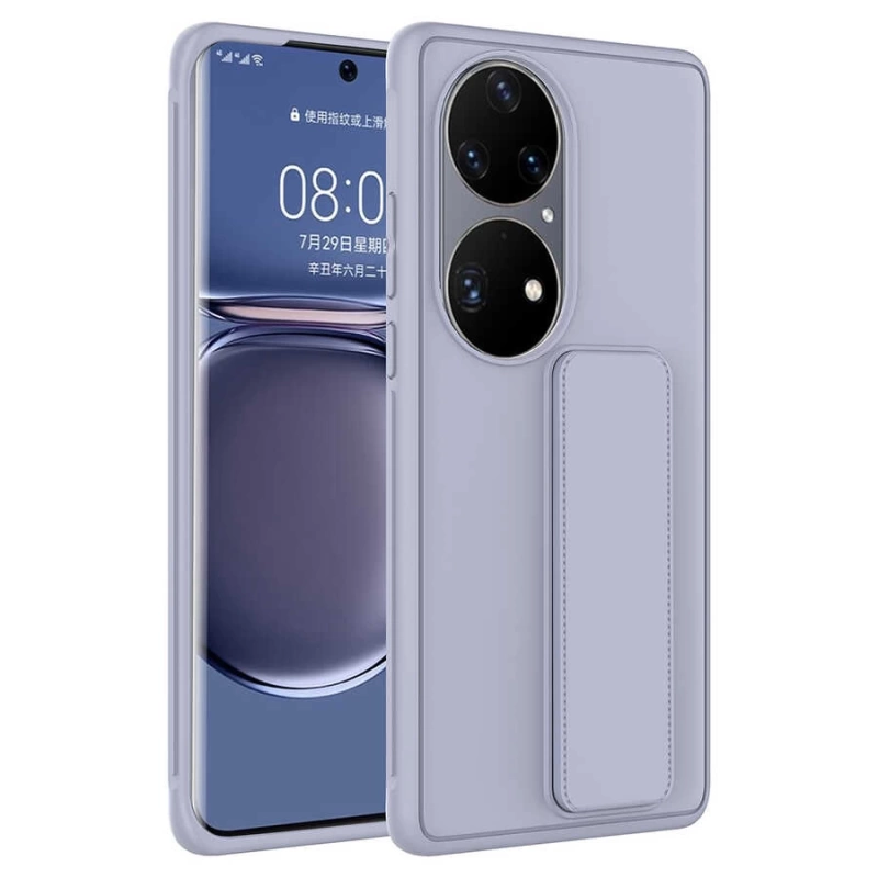 Huawei P50 Pro Kılıf Zore Qstand Kapak