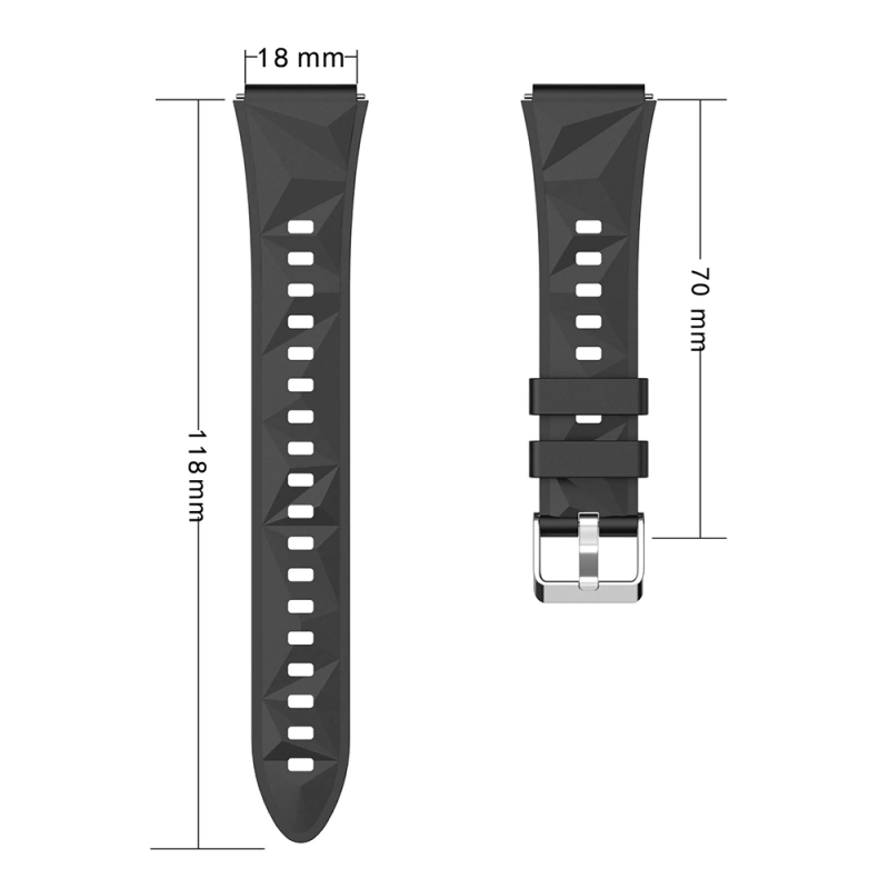 Huawei Watch GT 5 41mm Zore KRD-129 Silikon Kordon Strap Kayış