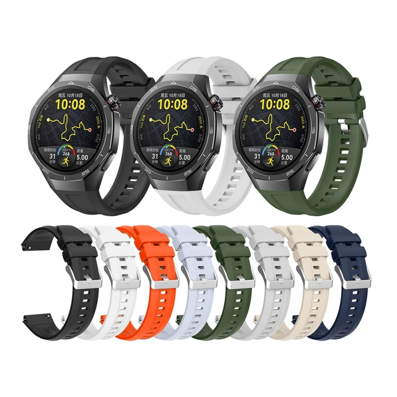 Huawei Watch GT 5 Pro 46mm Zore KRD-130 Silikon Kordon Strap Kayış