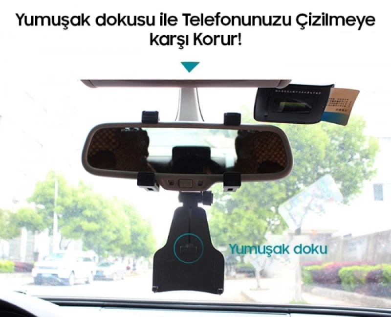 İmount Universal Araç, Dikiz Aynası Telefon Tutucu