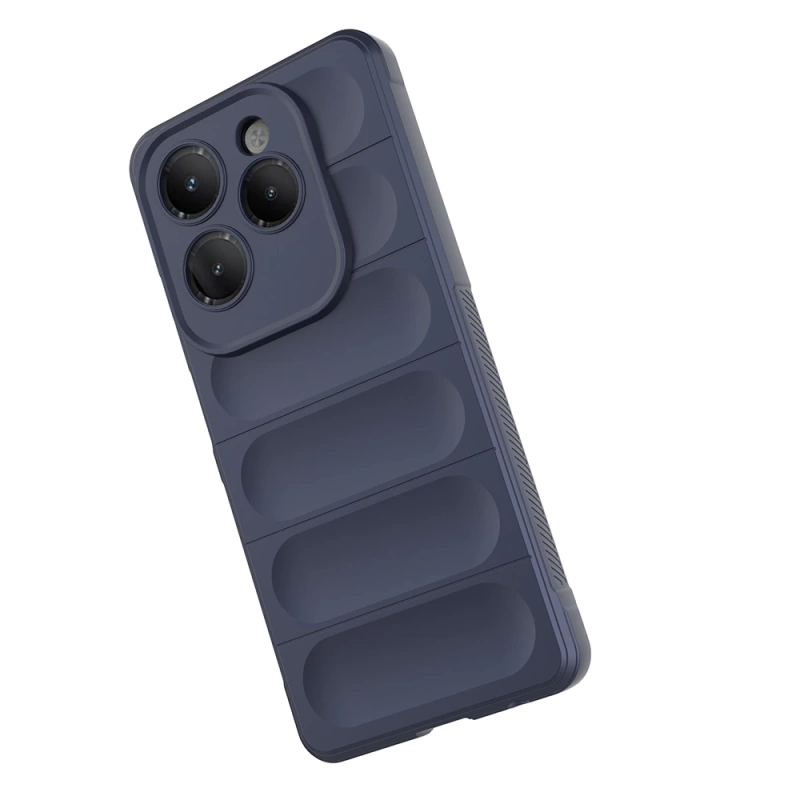 İnfinix Hot 40 Kılıf Esnek TPU Oyuklu Arka Yüzey Tasarımlı Zore Etnik Silikon Kapak