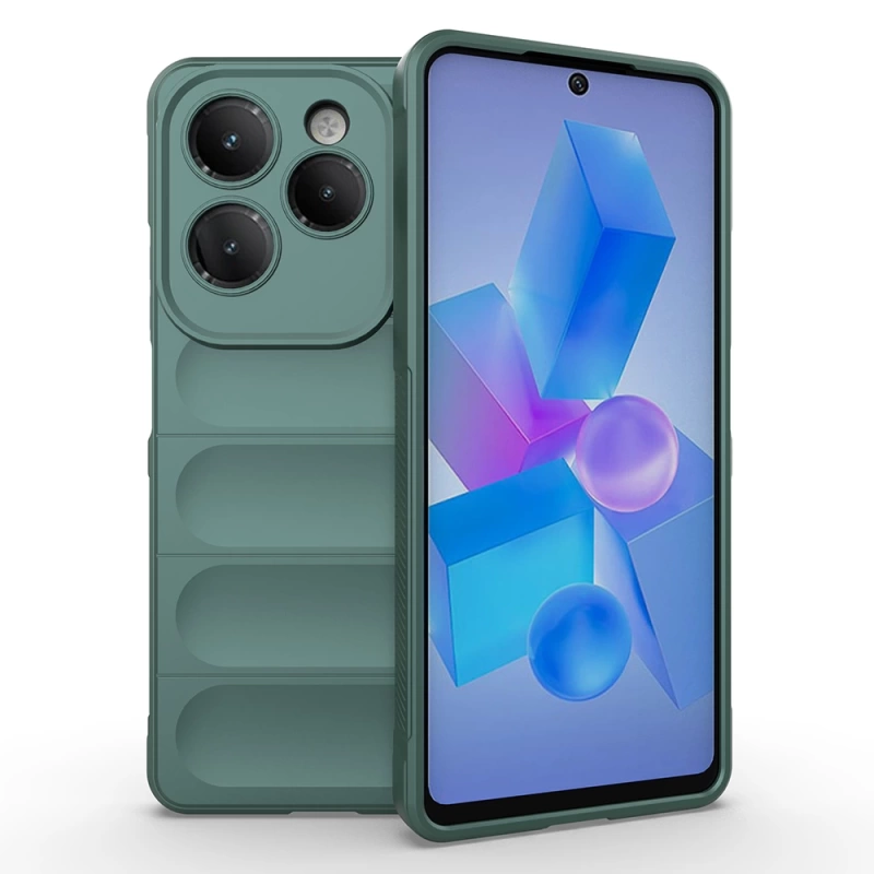 İnfinix Hot 40 Pro Kılıf Esnek TPU Oyuklu Arka Yüzey Tasarımlı Zore Etnik Silikon Kapak