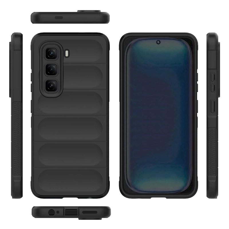 İnfinix Hot 50 4G Kılıf Esnek TPU Oyuklu Arka Yüzey Tasarımlı Zore Etnik Silikon Kapak