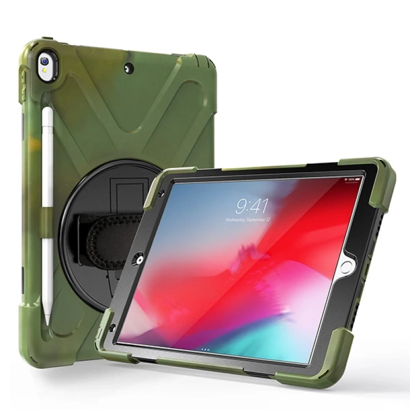 İPad Pro 10.5 Air10.5 2019 Kalem Yerli Standlı Zırh Kılıf Shockproof case