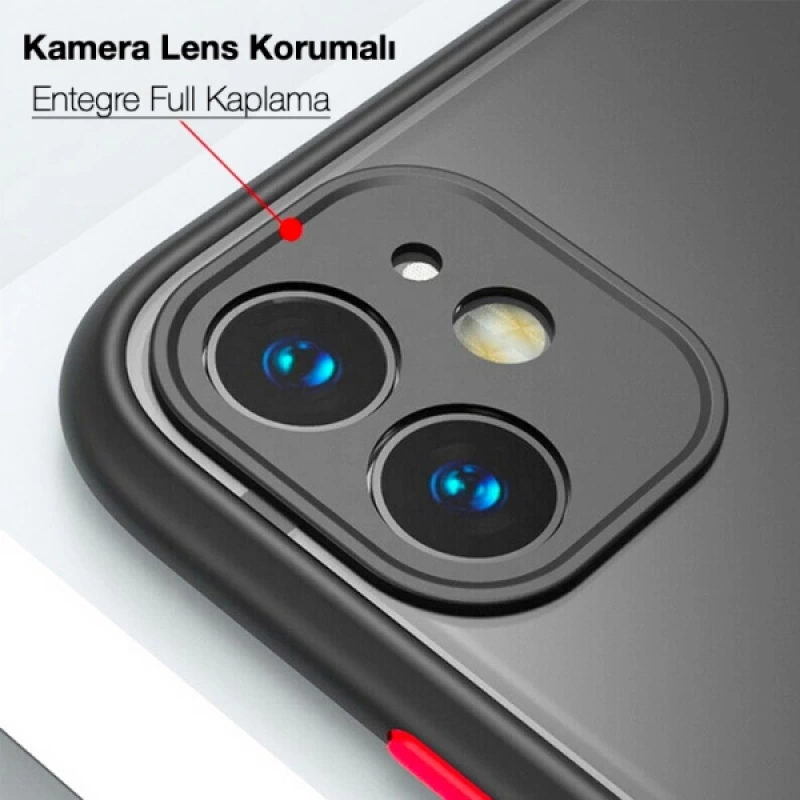 iPhone 11 Pro 5.8inç Kamera Korumalı Premium Silikon Kılıf