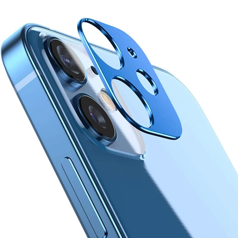 İPhone 12 Mini 3D Metal Kamera Koruyucu Metal Lens