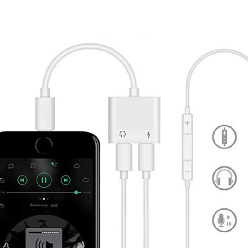 İPhone 14- 13-12-11- Lightning Kulaklık +Şarj Usb Adaptörü