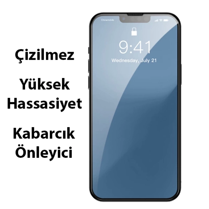 iPhone 13 Pro Max Tempered Kırılmaz Cam Ekran Koruyucu 2 Adet Set