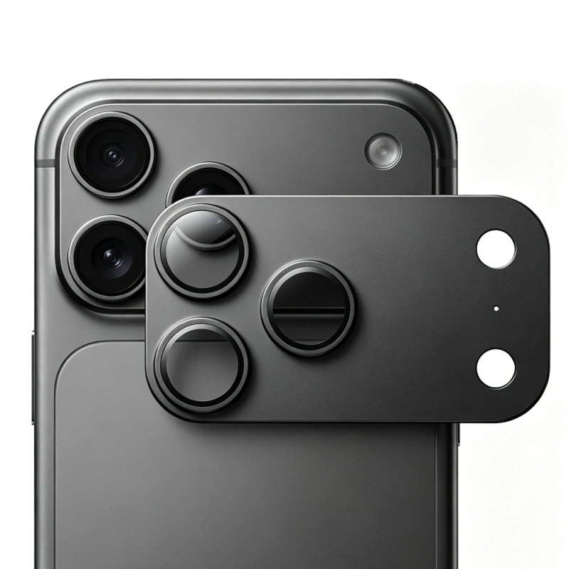 iPhone 18 Pro Max Mohseven Sapphire Alüminyum Safir Kamera Lens Koruyucu