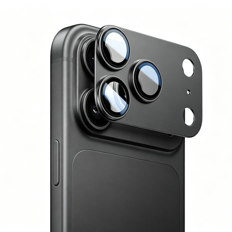 iPhone 18 Pro Max Mohseven Sapphire Alüminyum Safir Kamera Lens Koruyucu