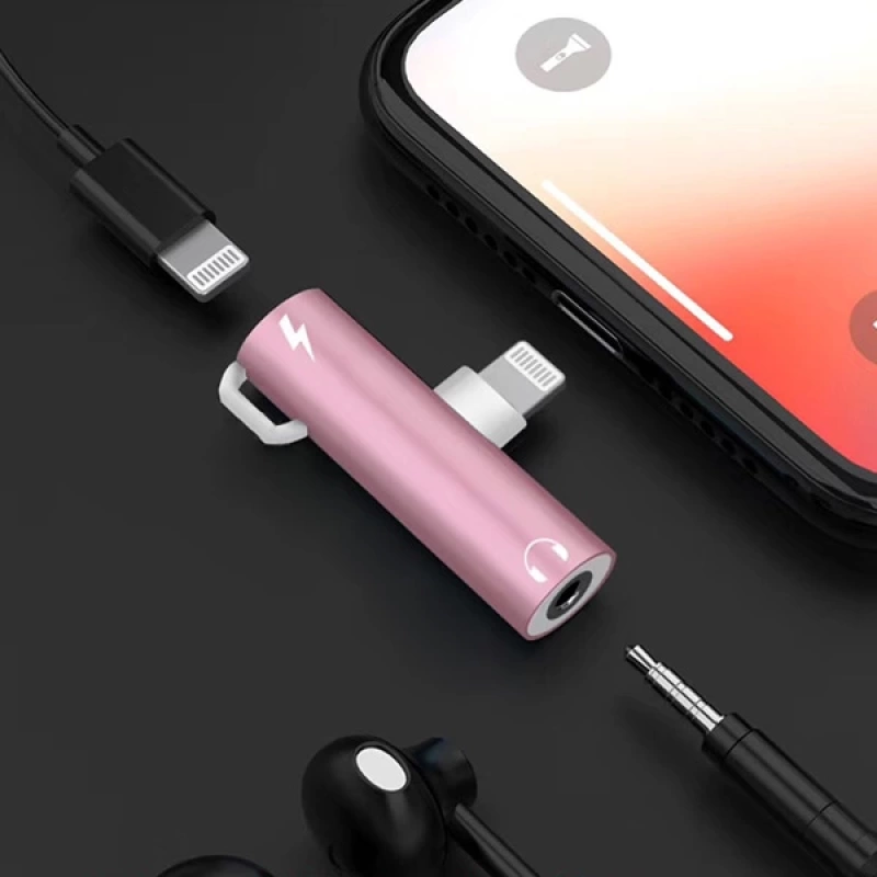 İPhone 3.5mm Kulaklık Ve Şarj Dönüştürücü Başlık Adaptör