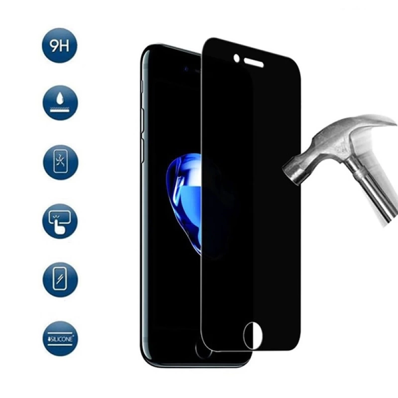 İPhone 6S-6 Privacy Gizli Hayalet Tempered Cam Ekran Koruyucu