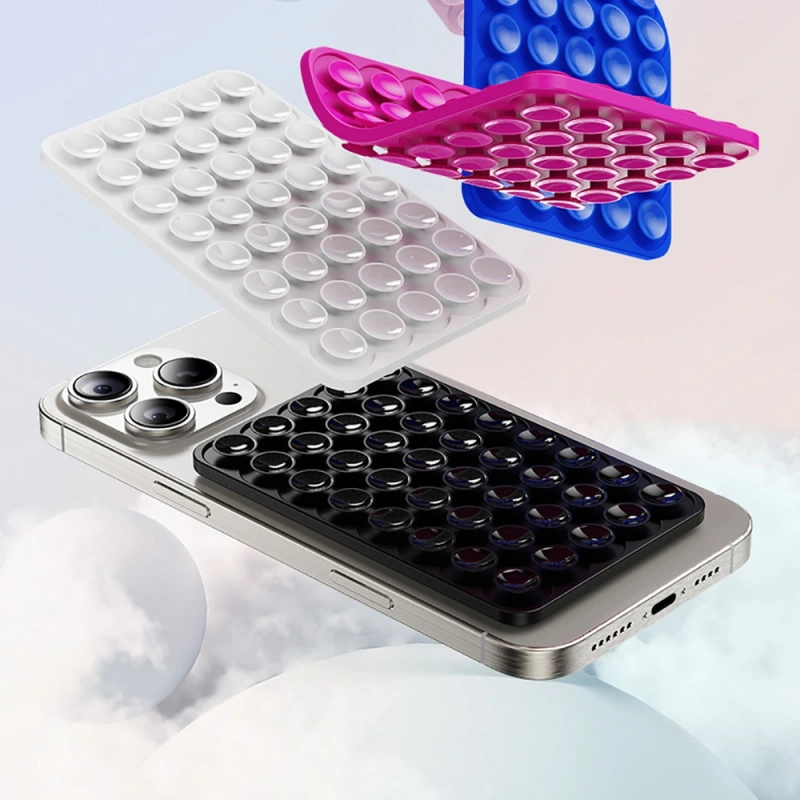 Kare Öpücüklü 01 Silikon Telefon Tutucu