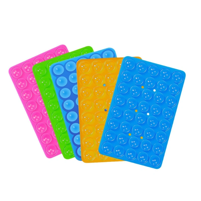 Kare Öpücüklü 02 Fosforlu Silikon Telefon Tutucu