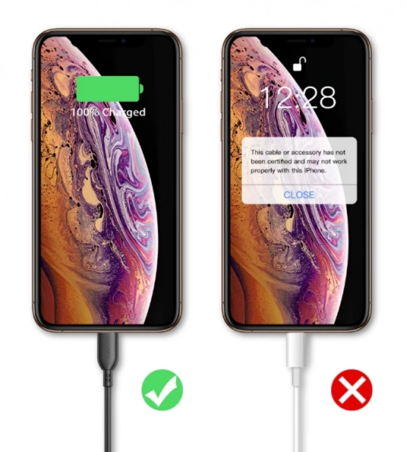 KUULAA 1M MFI Sertifikalı İPhone Usb Şarj  kablosu