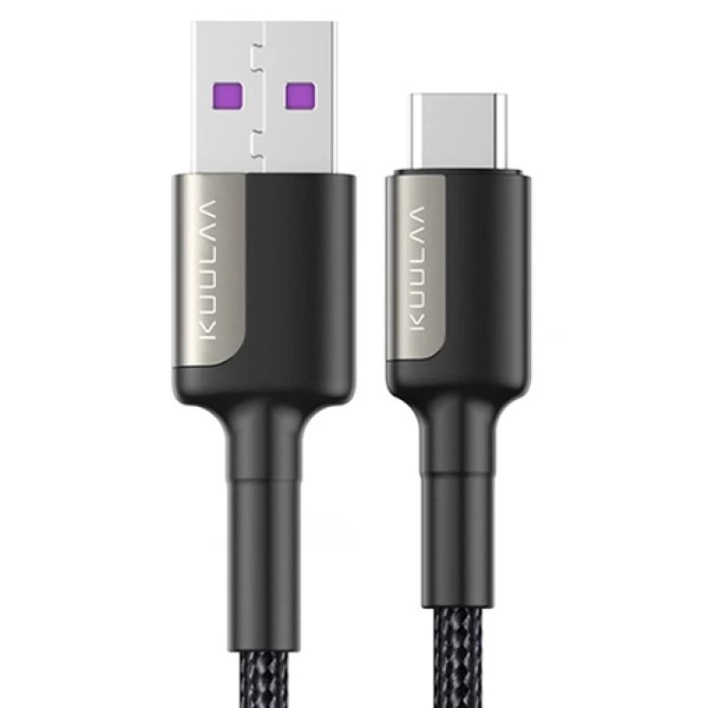 KUULAA 2M 5A Flash Şarj USB-Type C Supercharge Hızlı Şarj Kablosu