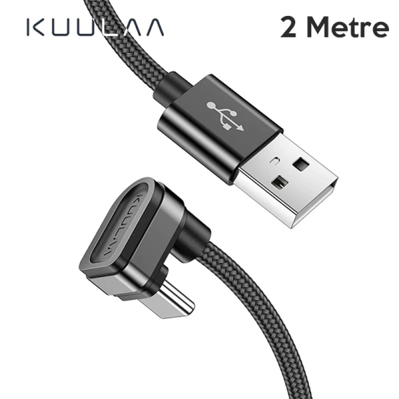 KUULAA U-shape Mobile Game USB Type C Oyuncu Şarj Kablosu 2Metre