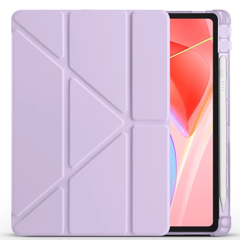 Lenovo Tab TB-311FU Kılıf Zore Tri Folding Kalem Bölmeli Standlı Kılıf