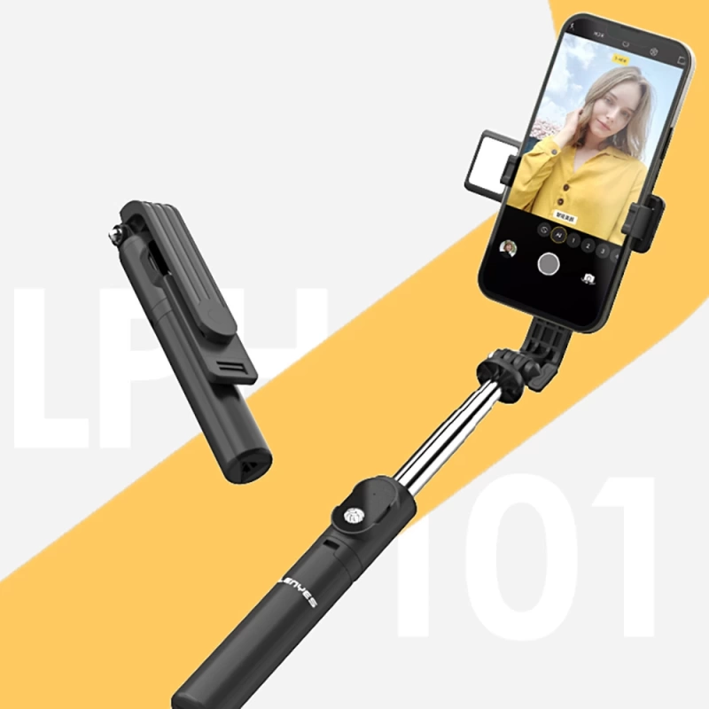 Lenyes LPH101 Canlı Yayın Dolgu Işıklı Tripod ve Selfie Çubuğu