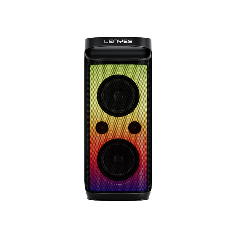 Lenyes S882 Su Geçirmez Mikrofonlu Çoklu Giriş RGB Işıklı TWS Karaoke FM Bluetooth Hoparlör v5.3