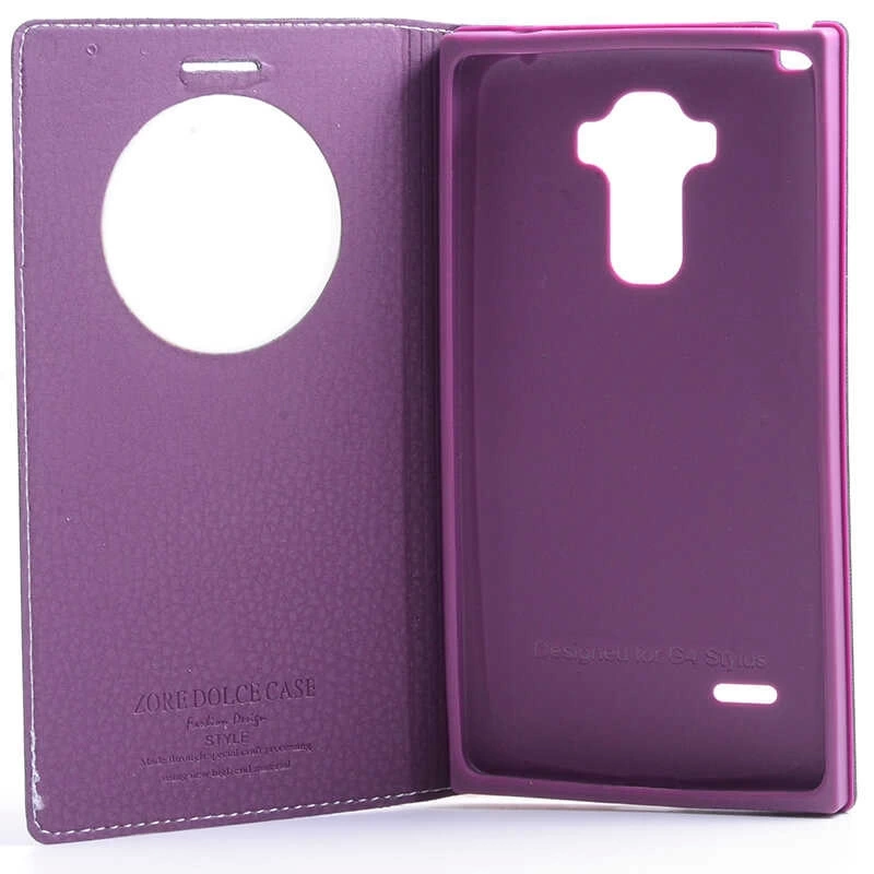 LG G4 Stylus Kılıf Zore Dolce Kapaklı Kılıf